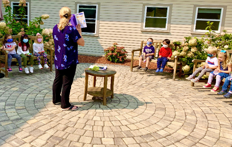 court yard reading